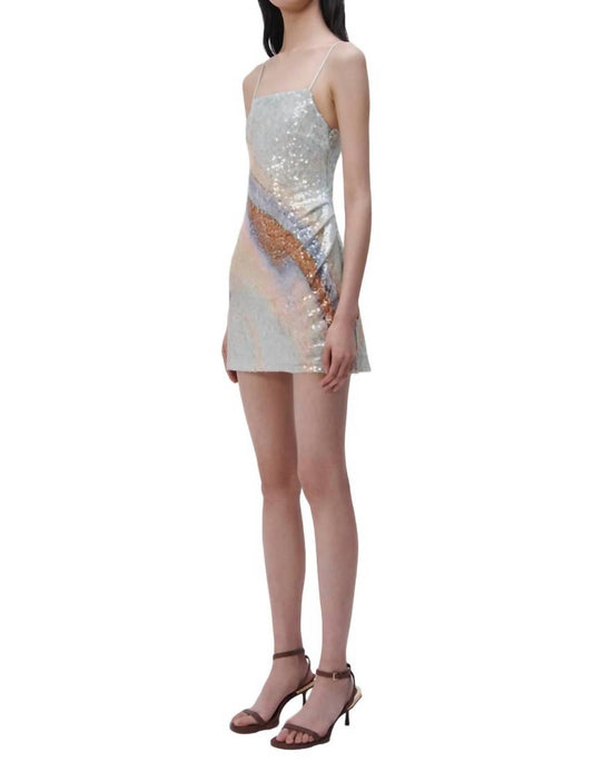 Jonathan Simkhai - Frankie Marble Print Sequin Dress