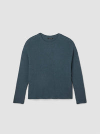 Eileen Fisher - Peruvian Cotton Cloud Crew Neck Top