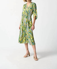 Joseph Ribkoff - Paisley Print Shirt Dress