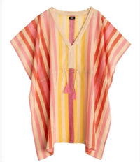 Echo - Cabana Stripe Caftan Mini Dress