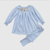 Baby Loren - Kid's Nativity Smocked Pant Set