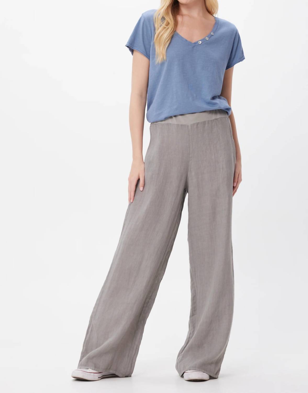 Suzy D - Sultan Linen Palazzo Pants