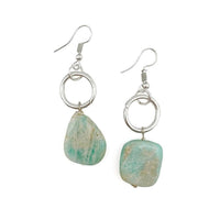 Anju - Women's Amazonite Necklace and Earring Ensemble Set