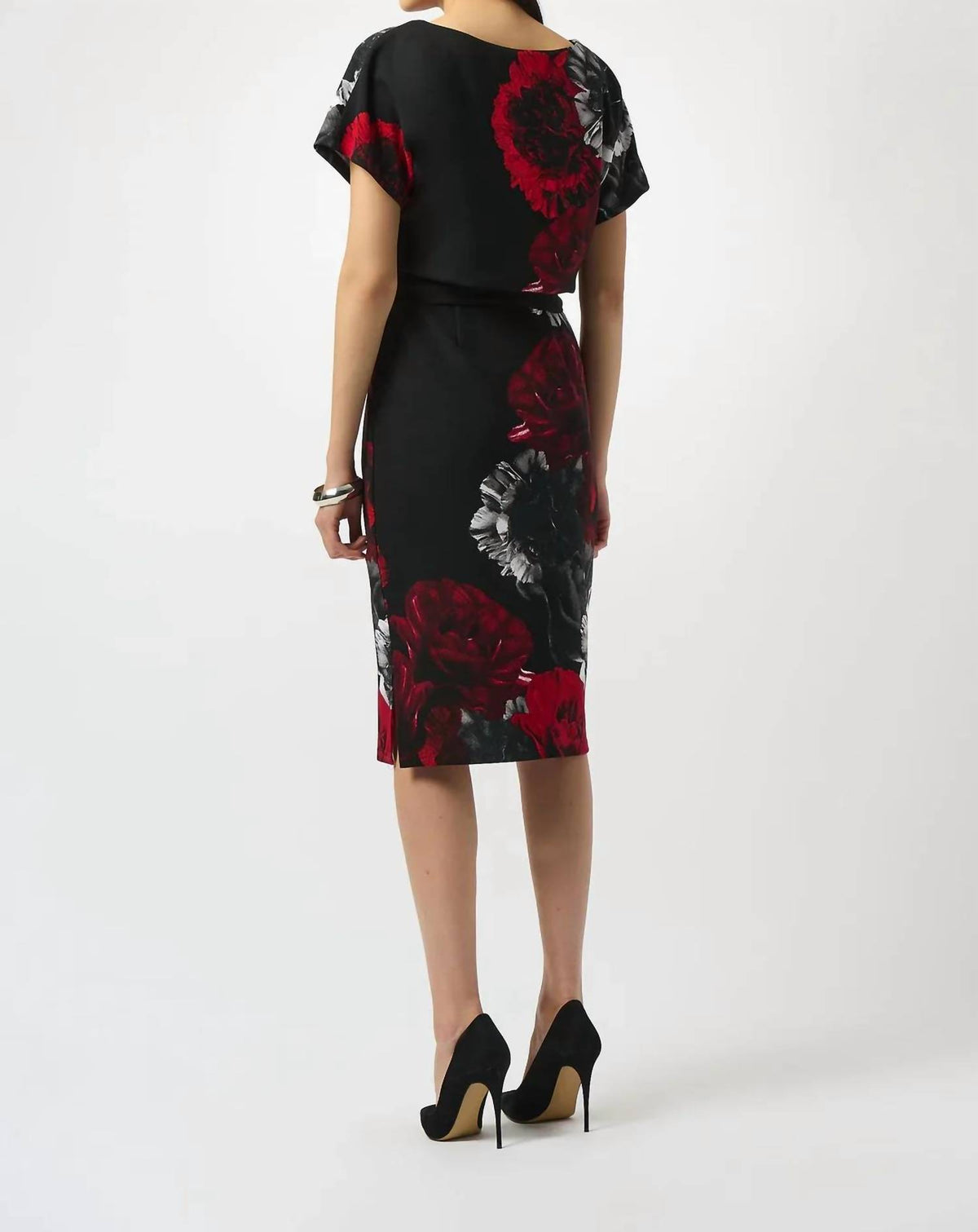 Joseph Ribkoff - Floral Boat Neck Sheath Dress