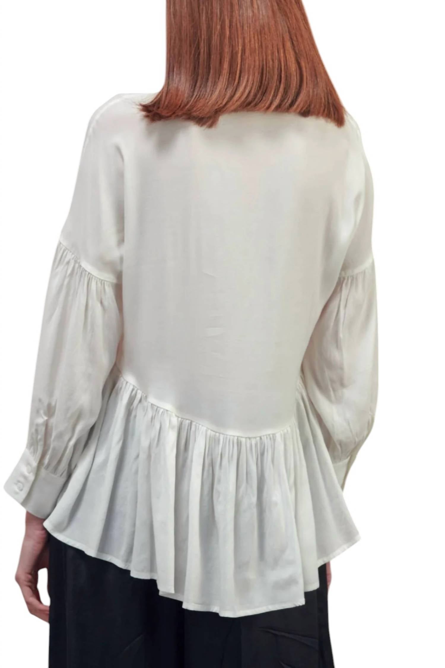 Amente - High And Low Button Bown Shirts