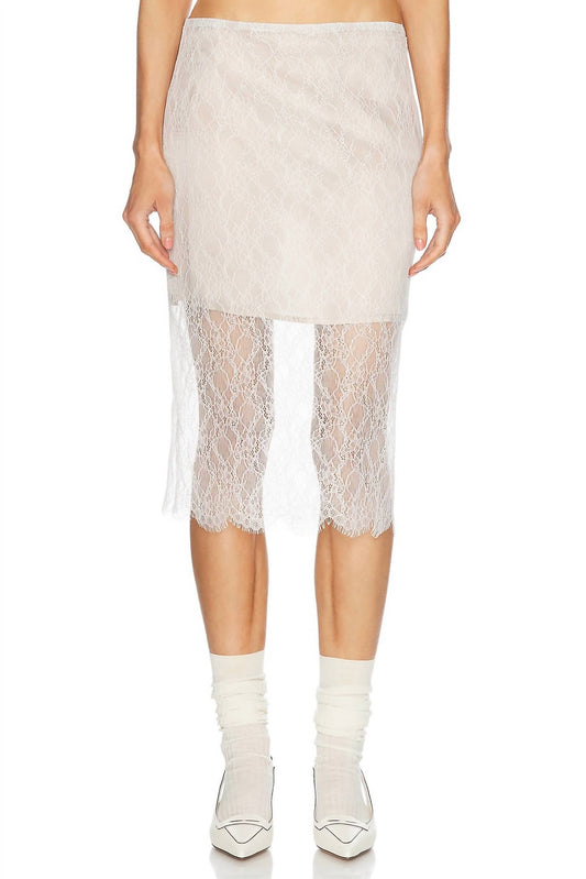 Enza Costa - Sheer Lace Slip Skirt