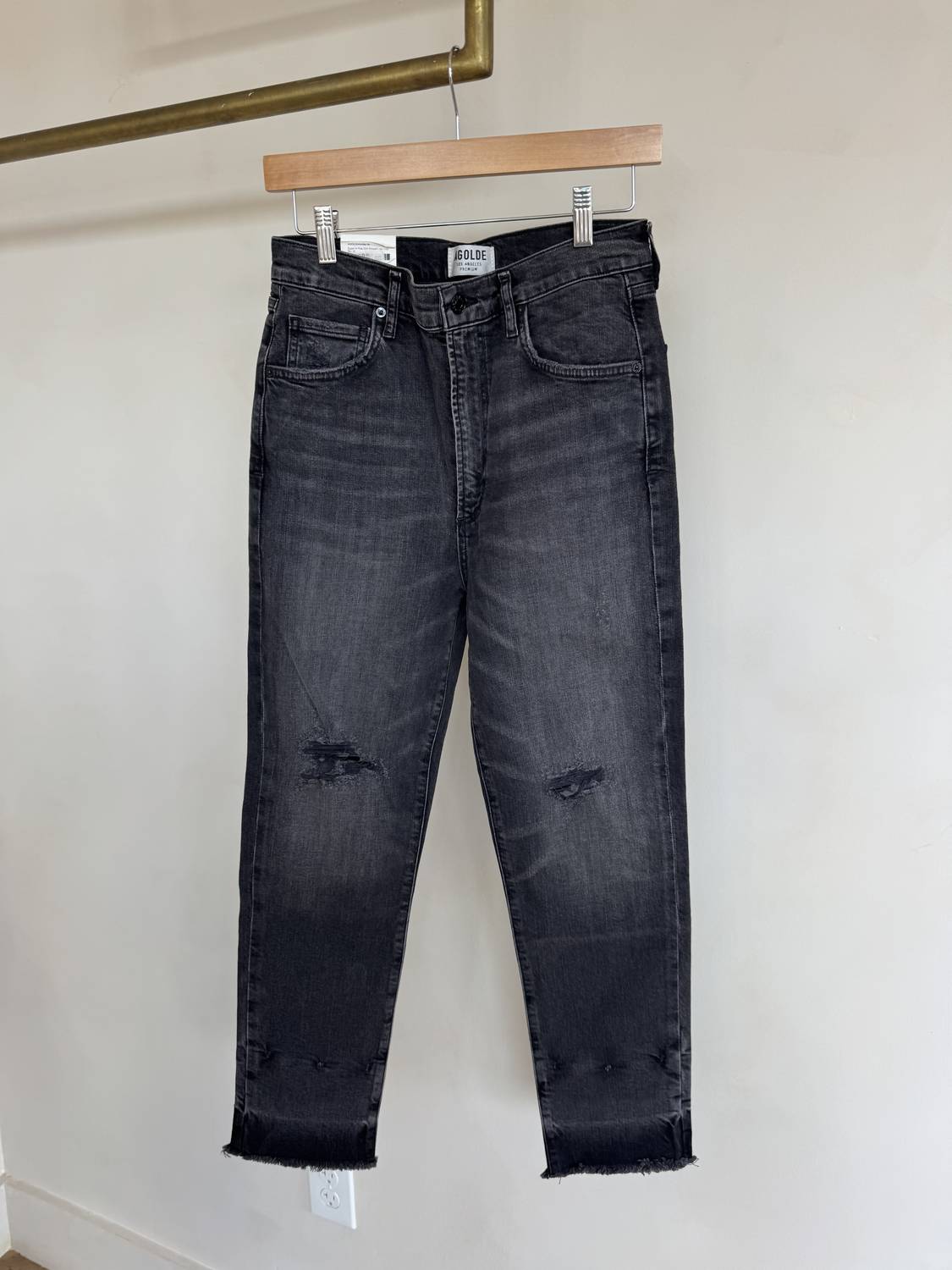 Agolde - Women's Super Hi Rise Slim Straight Leg Crop Jeans