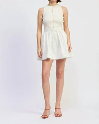 En Saison - Women's Candance Mixed Media Mini Dress