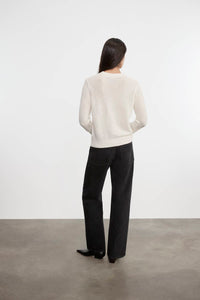 Enza Costa - CASHMERE EASY LONG SLEEVE CREW TOP