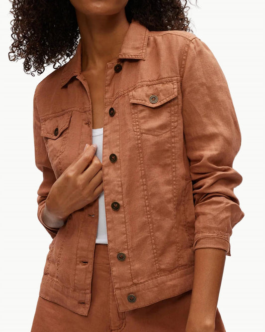 Michael Stars - Jean Linen Long Sleeve Jacket