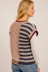 Hem & Thread - V-neck Sweater Vest