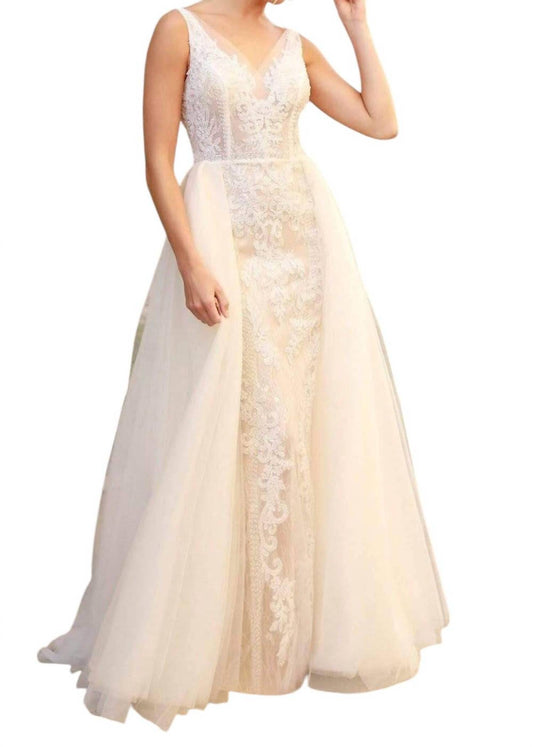 Nox Anabel - Lace Applique A-Line Dress