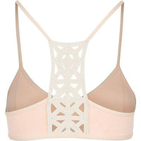 L*SPACE Solid Bernie Bikini Top in creamsicle - women's swimwear - view 4