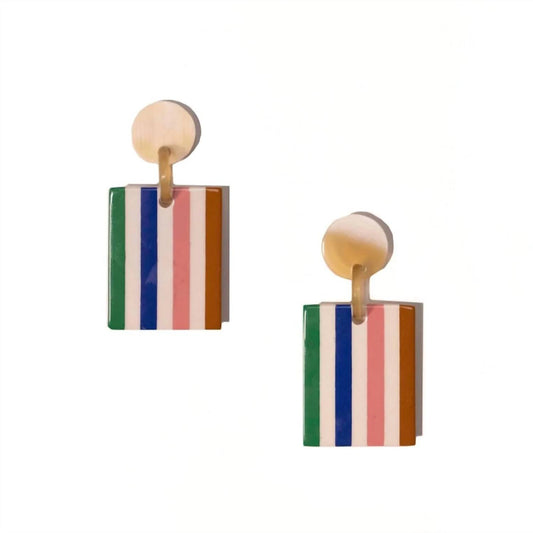 Sunshine Tienda - Desert Stripe Drop Earrings