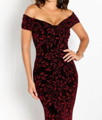 Cameron Blake - Off Shoulder Metallic Mothers Gown