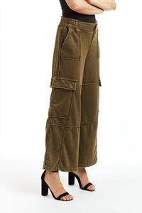Tractr - Mid Rise Cargo Lounge Pant