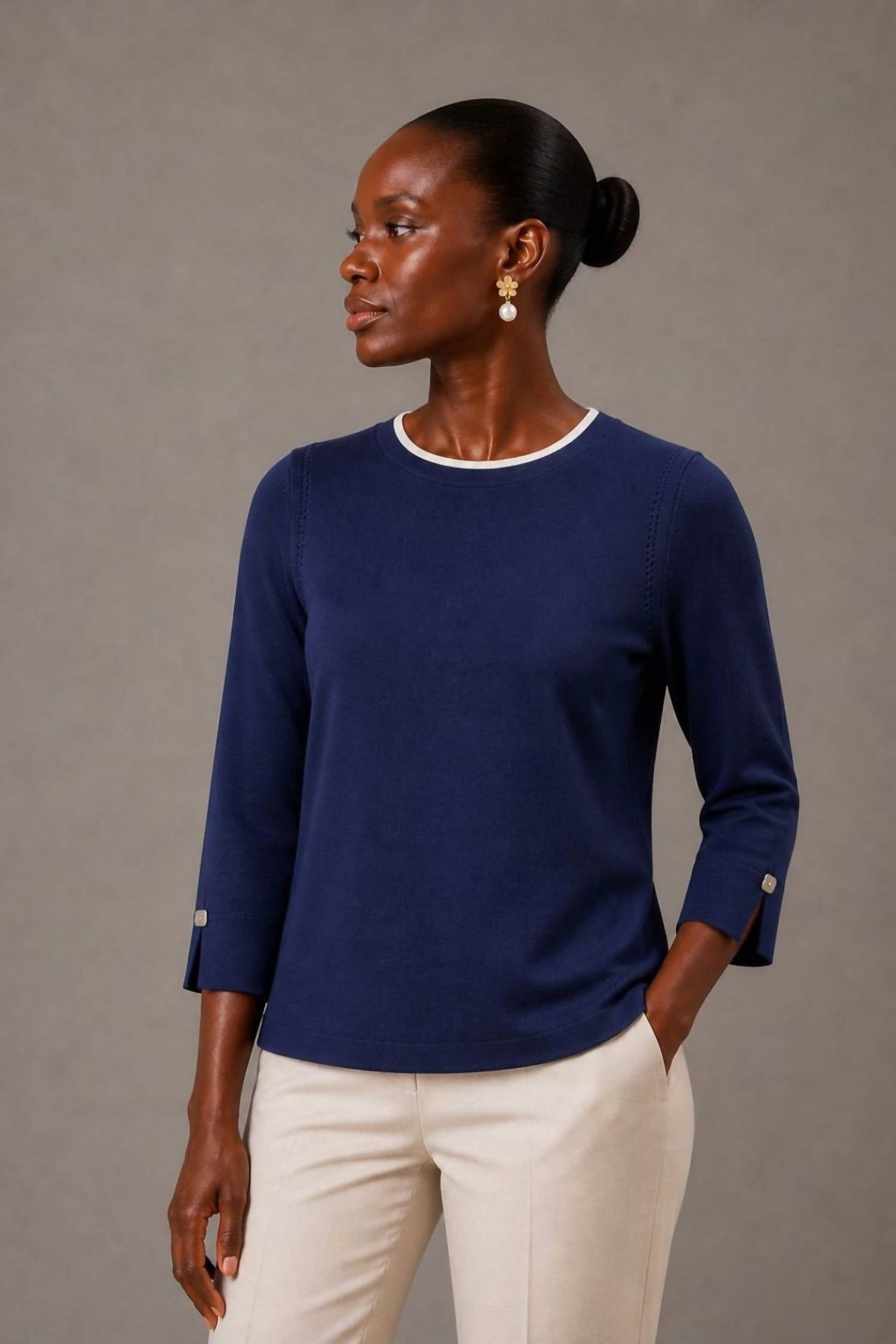 J'Envie/Eli - The Bari Quarter Sleeve Top
