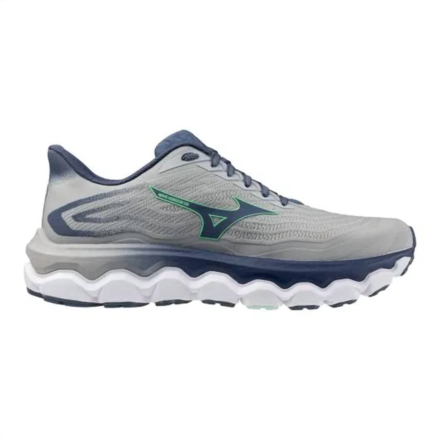 MIZUNO Men's Horizon 8 Running Shoes in pearl blue vintage indigo neo mint - men's shoe