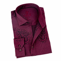 Eight X - Big Paisley Jacquard Button Down Shirt