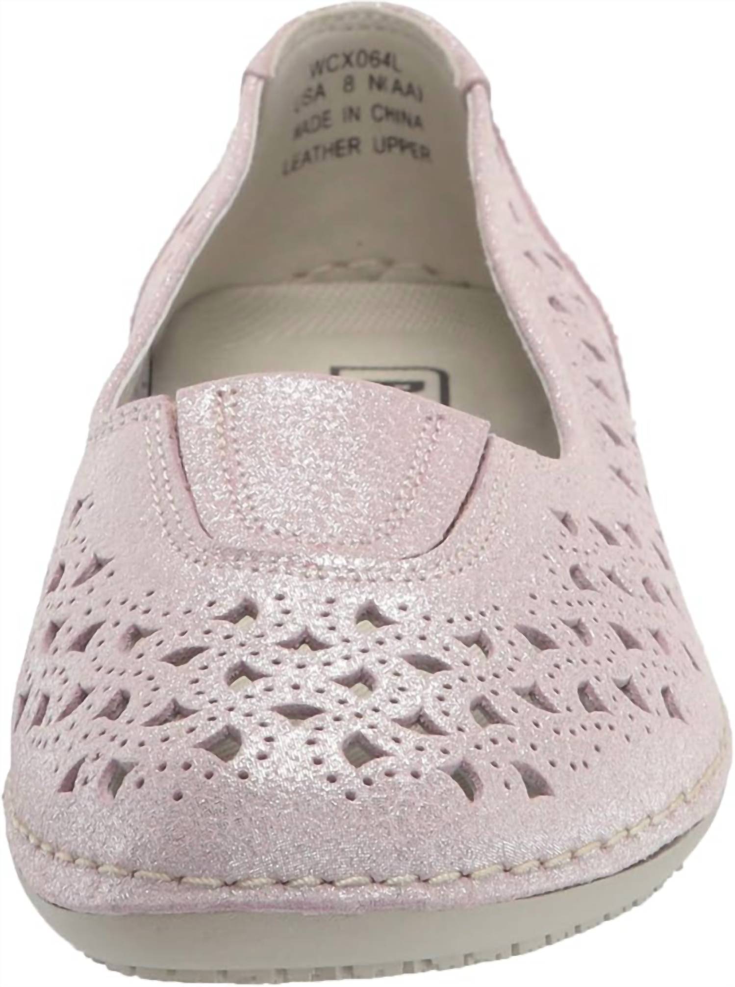 PROPET Women's Cabrini Flat in blush - women's flats - detail view