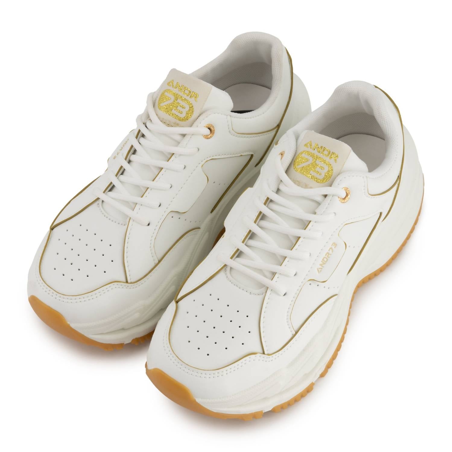 Andrea Women’s Fashion Platform Sneakers With Elevated Sole in white - women's sneaker - view 4
