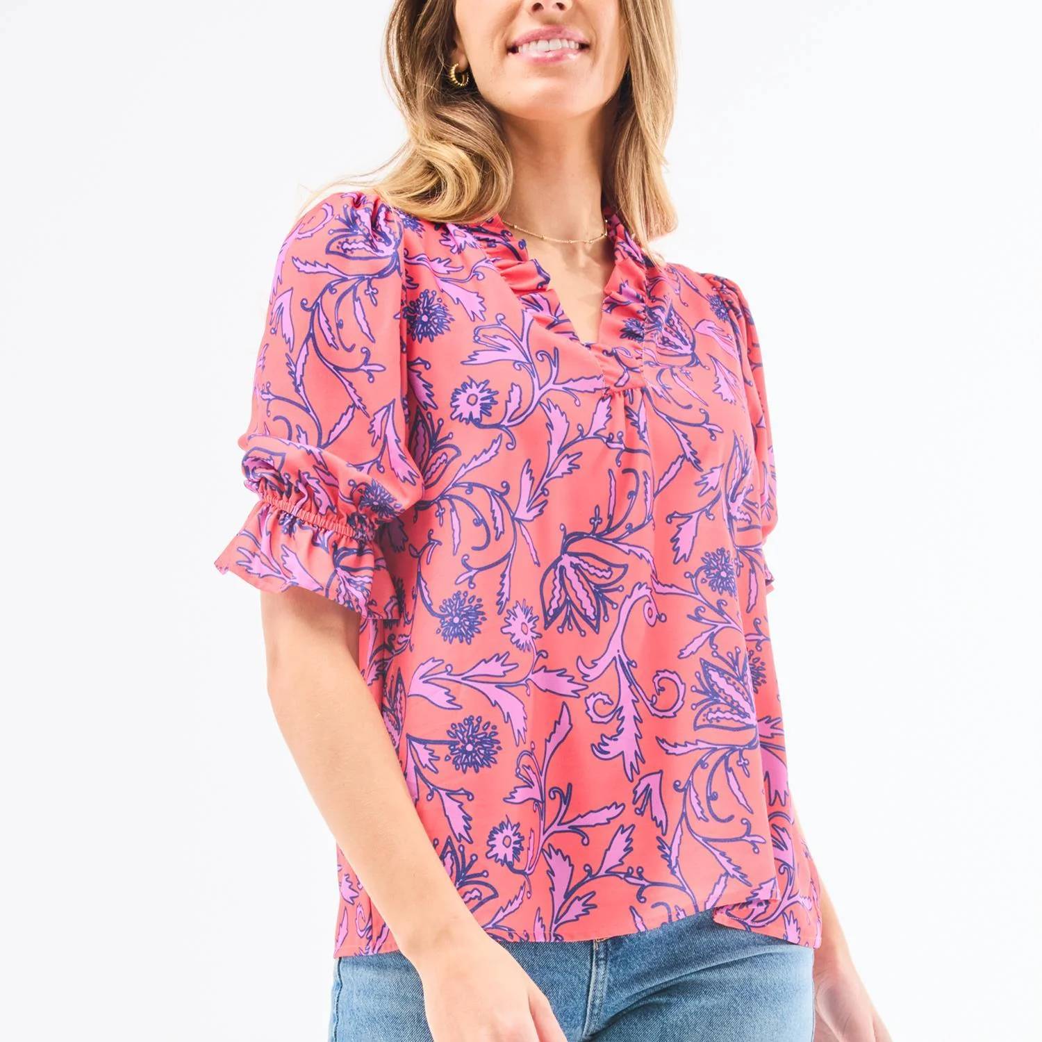 Mary Square - Julie Toile Tulip Top