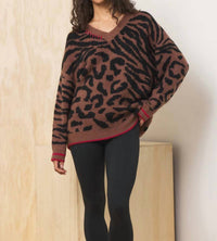 Ocean Drive - V-neck Jacquard Sweater