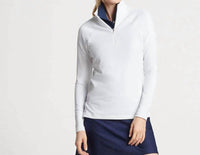 PETER MILLAR Raglan-sleeve Perth Layer Pullover in white - women's top