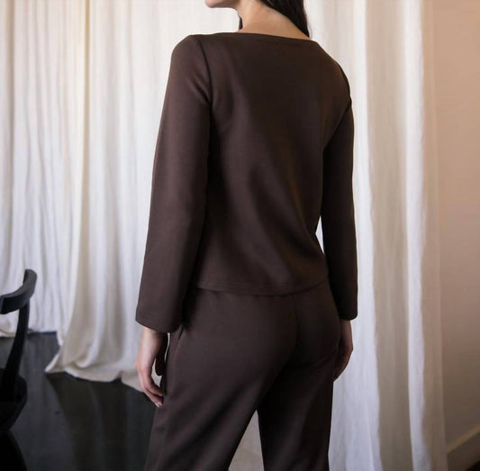 P.Cill - Vera Butter Modal Boat Neck Top