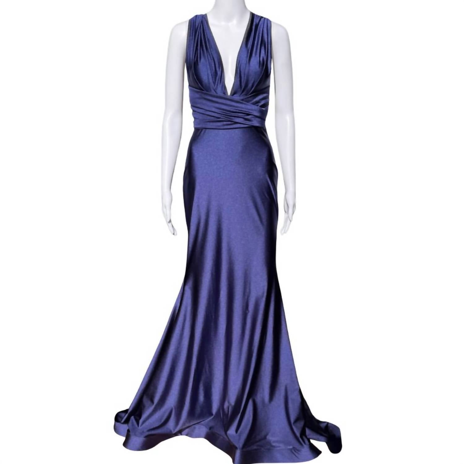 Jessica Angel - Women's Cross Back Maxi Gown