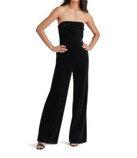 STEVE MADDEN Swanilda Velvet Jumpsuit in black - women's pants - view 4