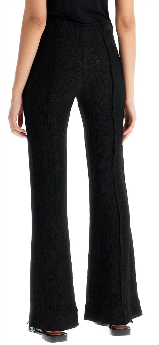 Ganni - VISCOSE STRETCH CREPE FLARED PANT