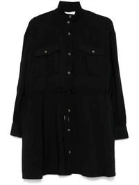 Ba&Sh - Bowo Long Sleeve Mini Shirt Dress