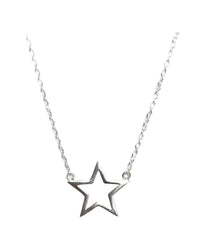Jack And Jewelz - Women's Open Star Pendant Necklace