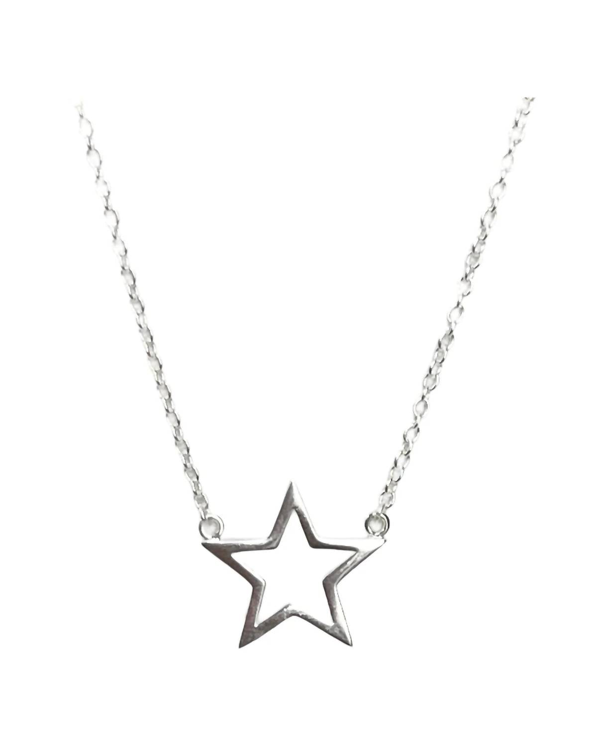 Jack And Jewelz - Women's Open Star Pendant Necklace