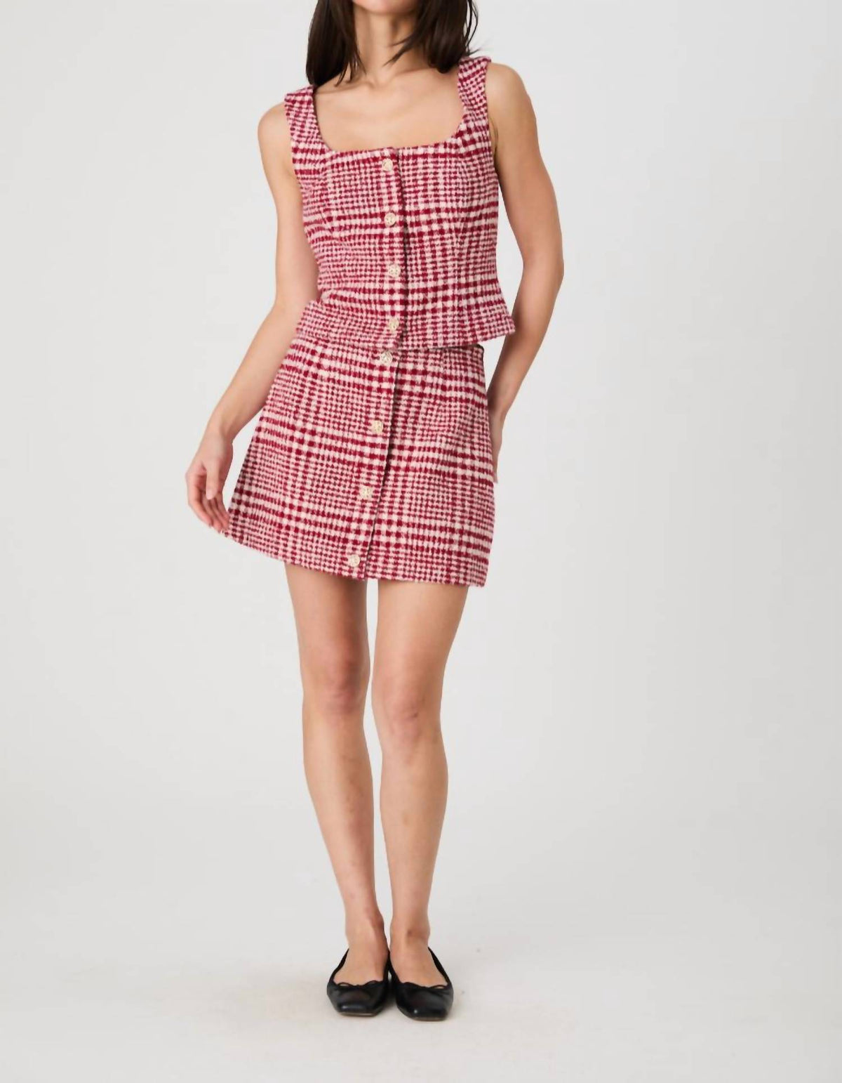 French Connection - Houndstooth Top