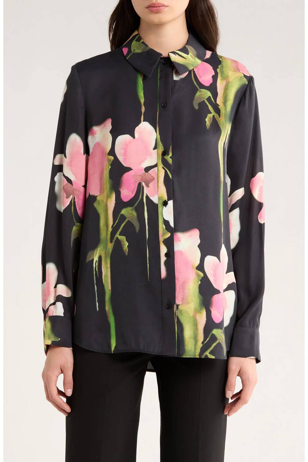 Stine Goya - Melting Flowers Print Button Front Shirt