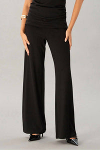 Lola & Sophie Luxe Ponte Pull On Pants in black - women's pants - detail view