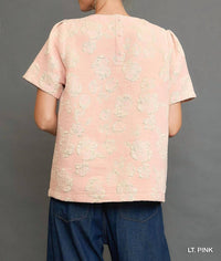 Umgee - Metallic Floral Top