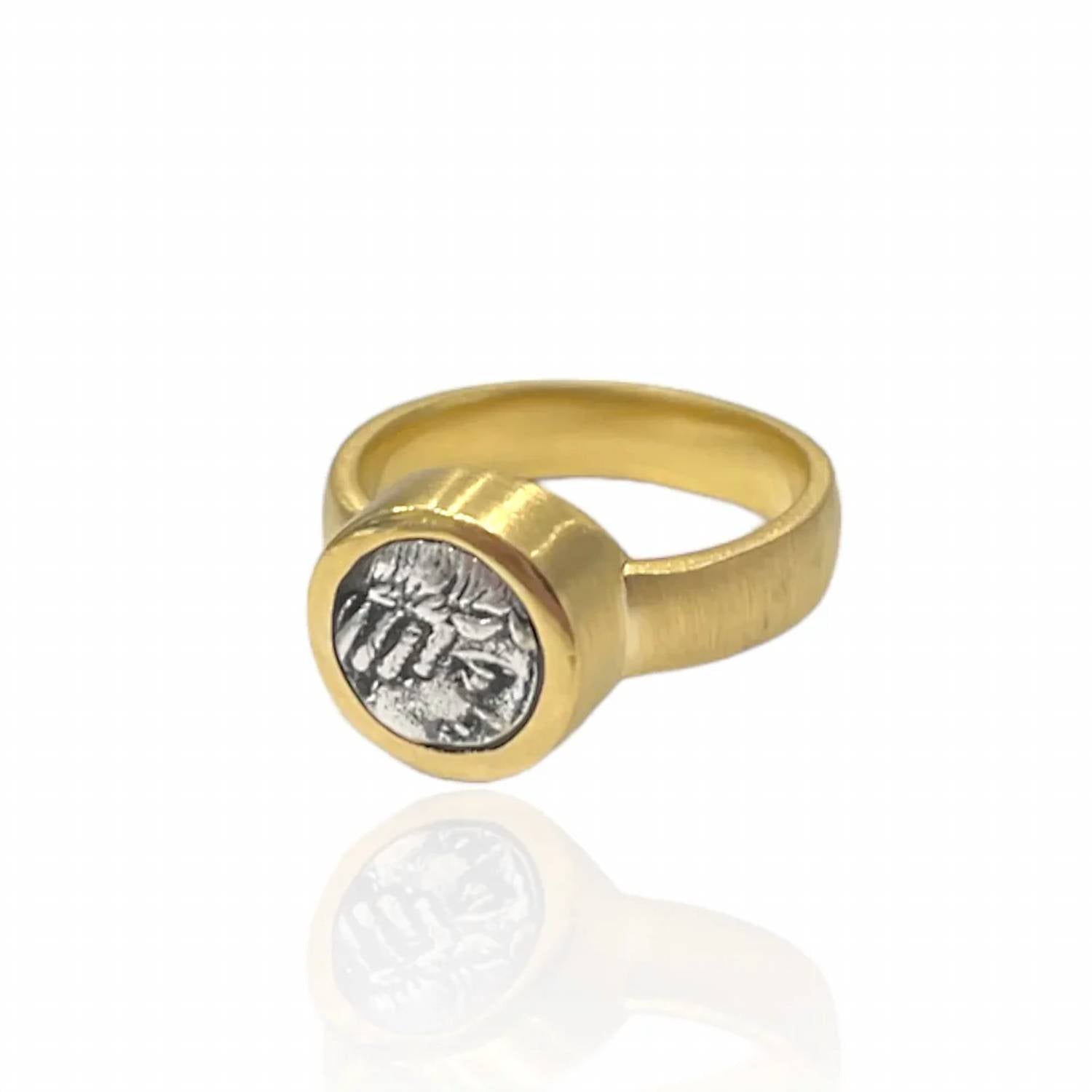 Tat2 Designs - Women's Flora Coin Ring