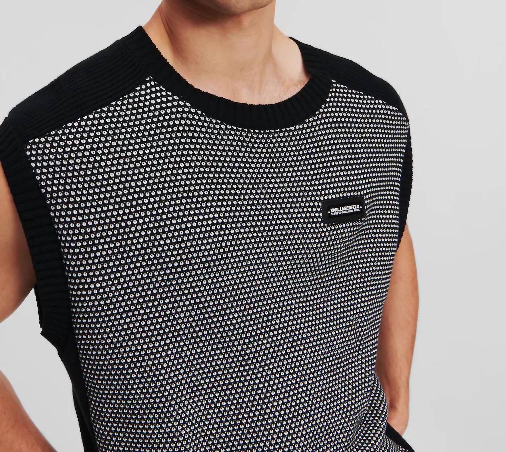 Karl Lagerfeld - Mono Logo Knit Vest