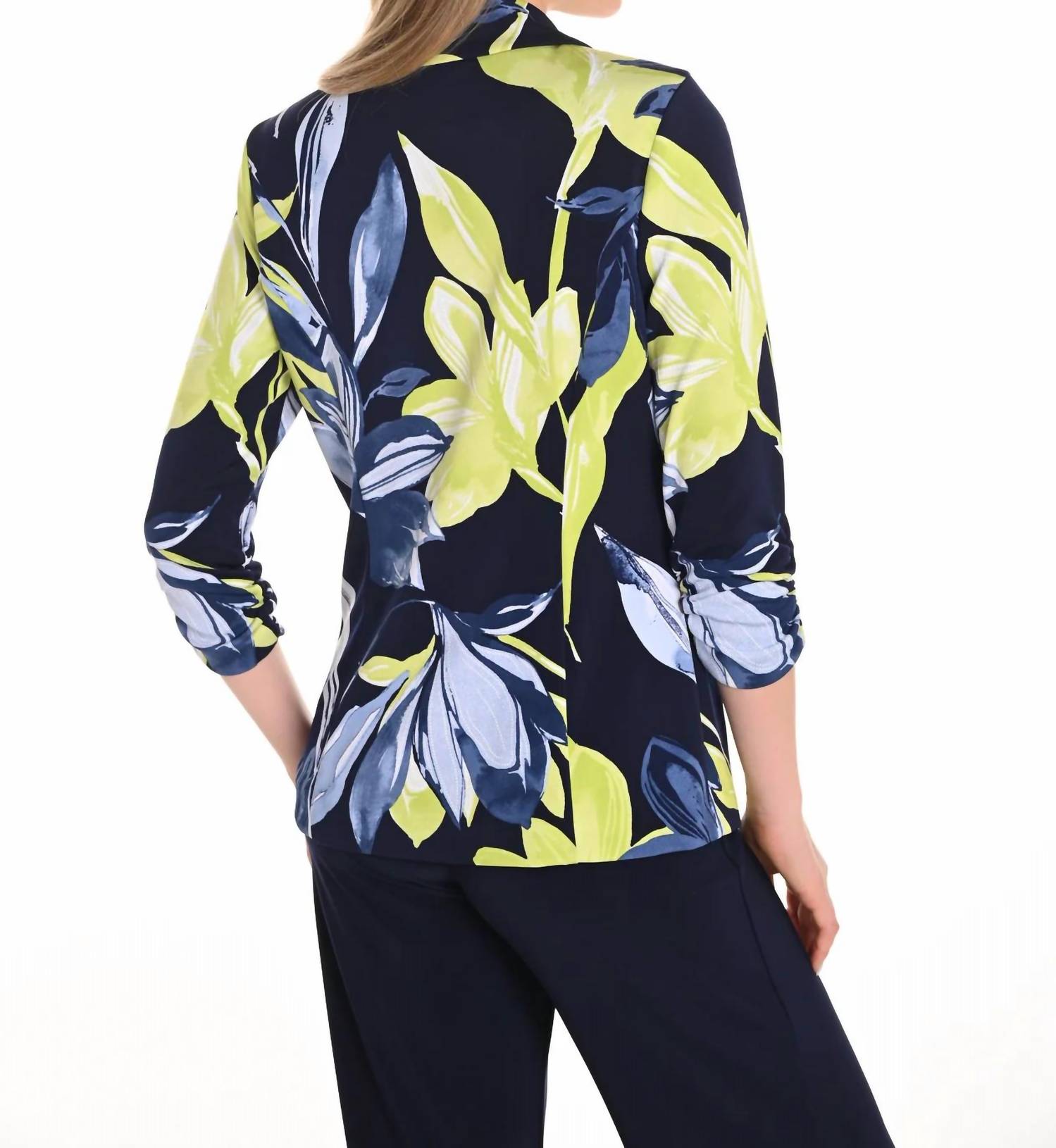 Frank Lyman - Floral Print Knit Blazer