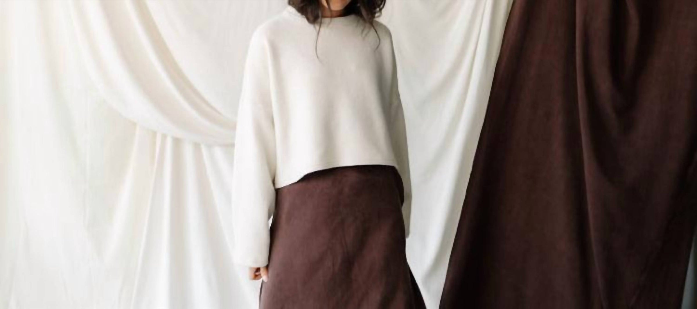 Natalie Busby - Cropped Crew Sweater