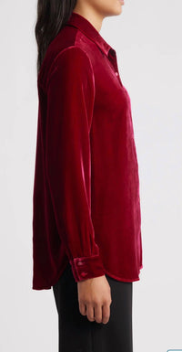 Eileen Fisher - Velvet Classic Collar Long Shirt