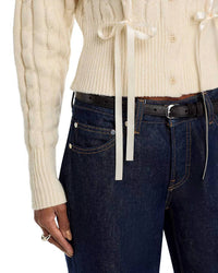 Steve Madden - Mirian Cable Ribbon Tie Cardigan