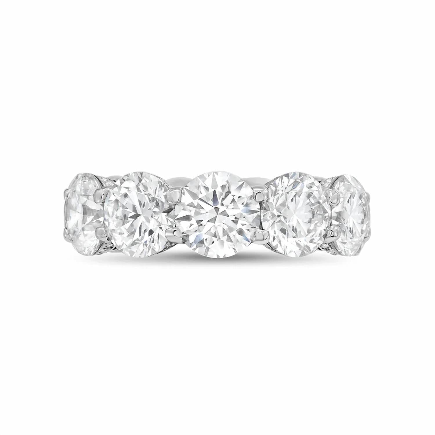 Diana M Jewels - Women's Round Lab-Grown Diamond Eternity Band (10.00 Ct) - Bold