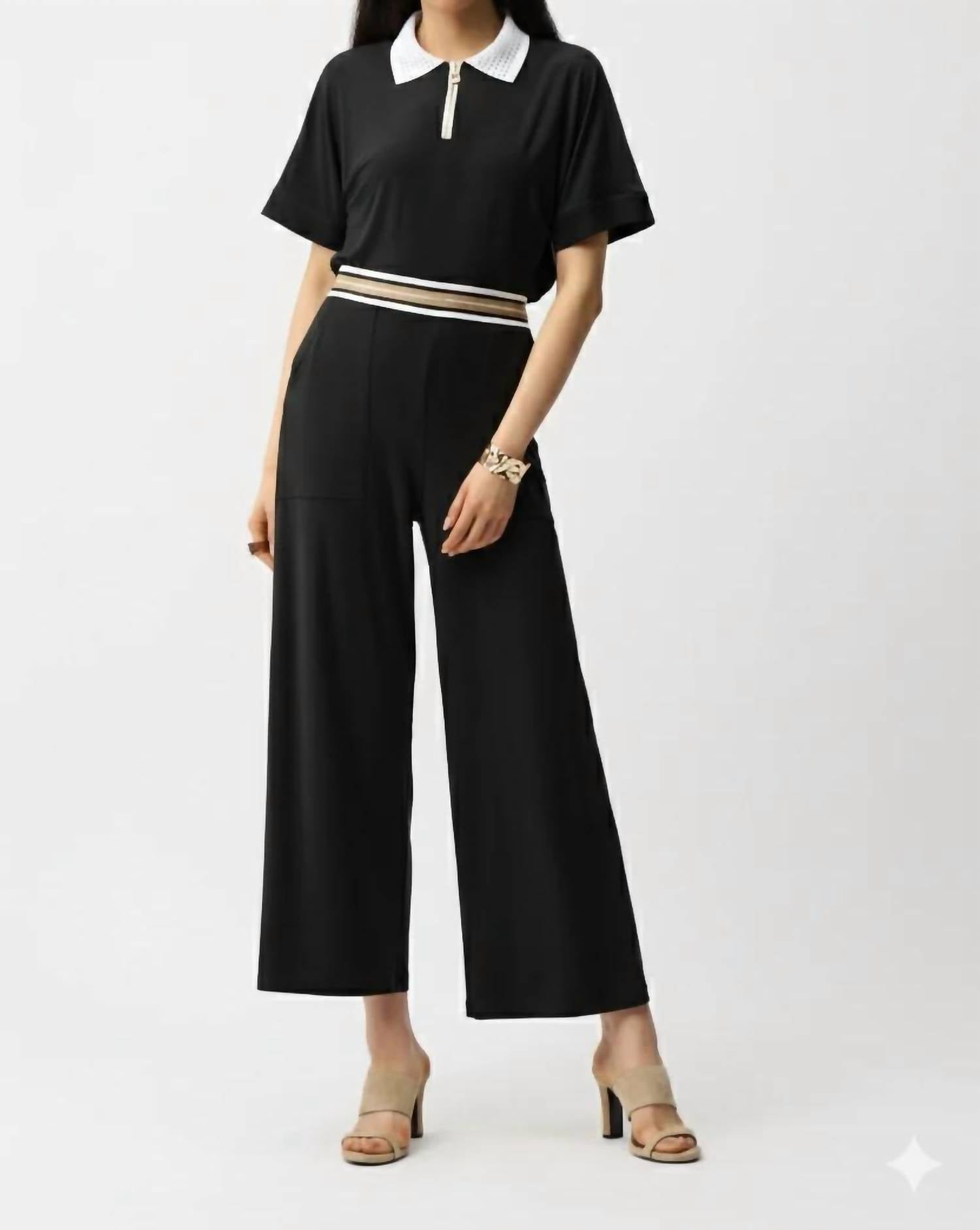 Joseph Ribkoff - Silky Knit Wide Leg Pull-on Pants