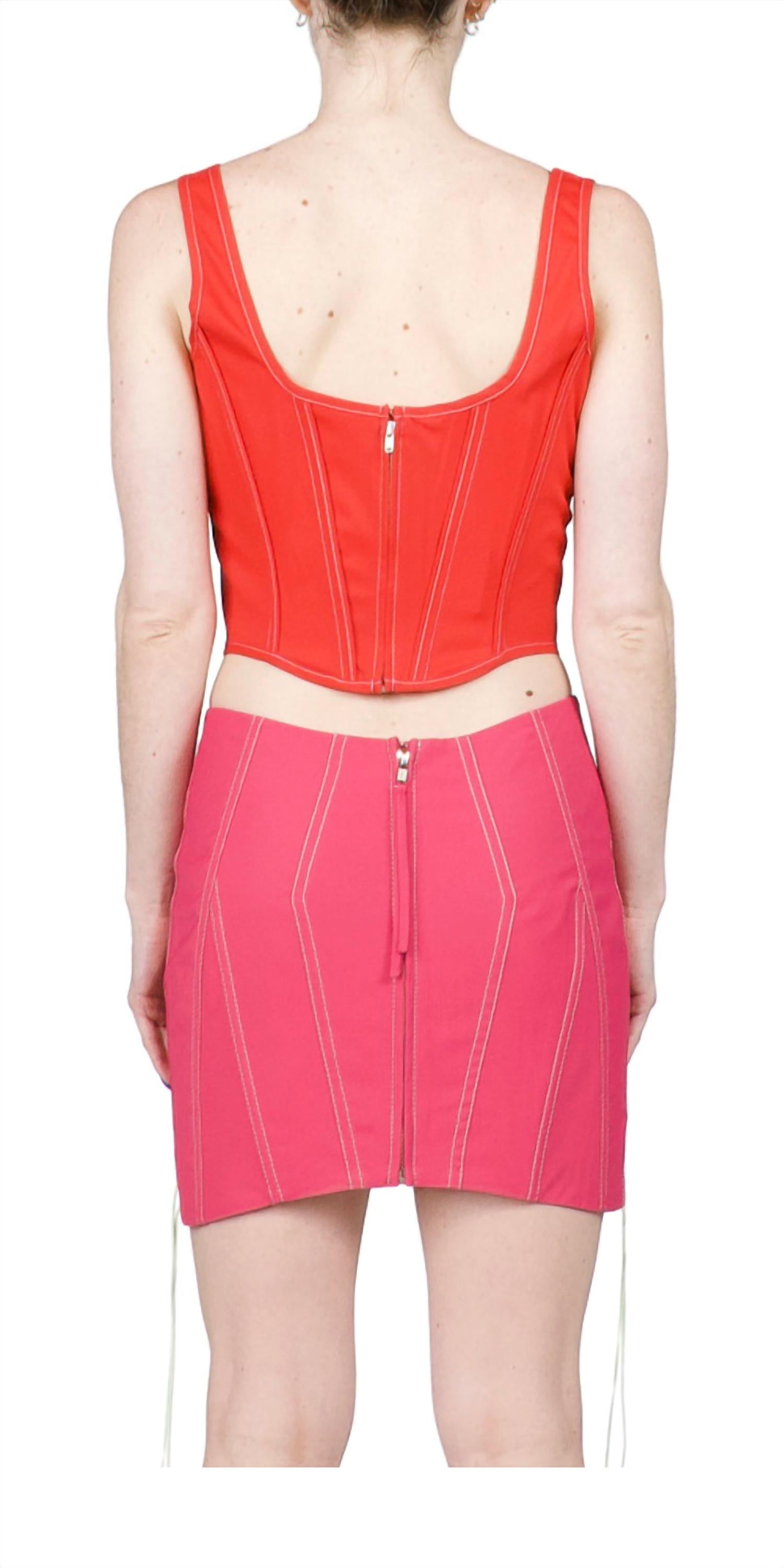 Priscavera - Sleeveless Corset Top