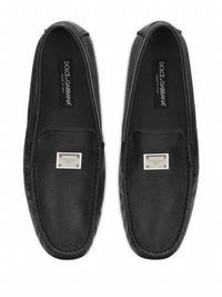 Dolce & Gabbana - Men's Logo Plaque Almond Toe Loafer