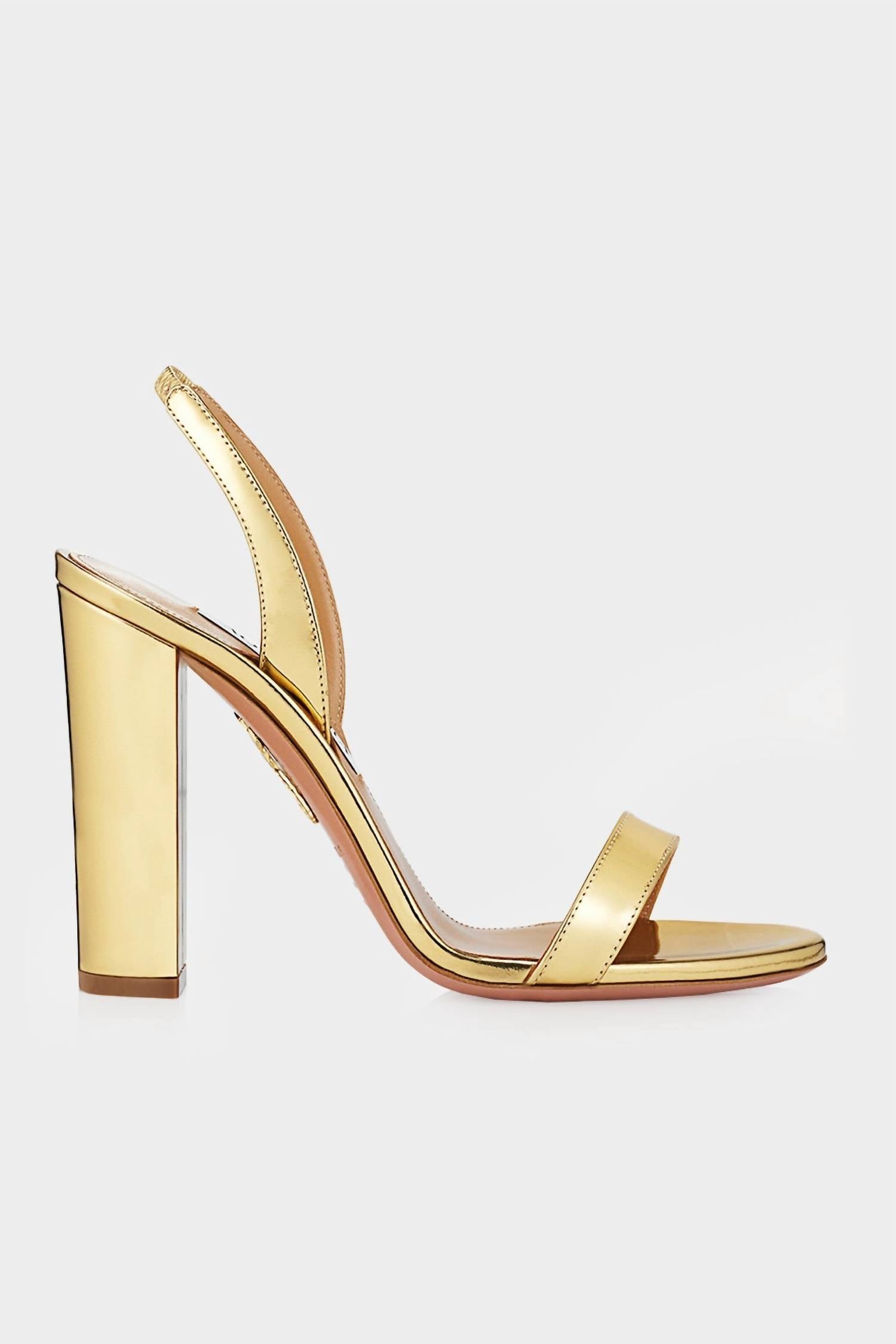 Aquazzura - Women's So Nude Block Sandal
